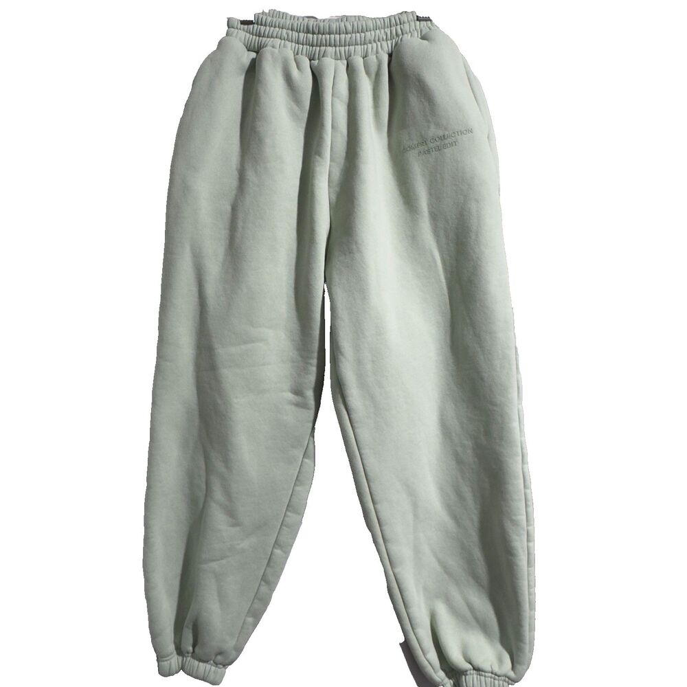 Comfrt Unisex Pastel Collection Green Youth XL Sweatpants Joggers Elastic Waist